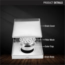 Marble Insert Floor Drain (12 x 12 Inches) - LIPKA - Lipka Home