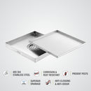 Marble Insert Floor Drain (12 x 12 Inches) - LIPKA - Lipka Home