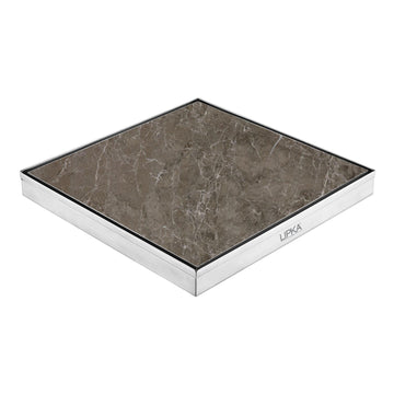 Marble Insert Floor Drain (12 x 12 Inches) - LIPKA - Lipka Home