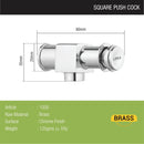 Square Push Valve Brass Faucet - LIPKA - Lipka Home