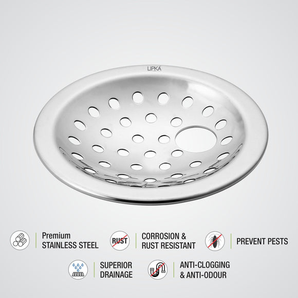 Super Heavy Snow Round Floor Drain with Hole (5 inches) - LIPKA - Lipka Home