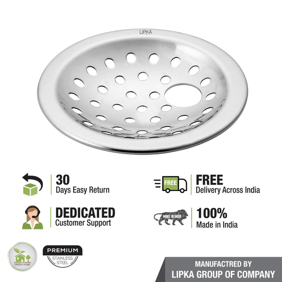 Super Heavy Snow Round Floor Drain with Hole (5 inches) - LIPKA - Lipka Home