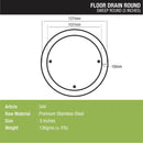 Sweep Out Round Floor Drain (5 inches) - LIPKA - Lipka Home