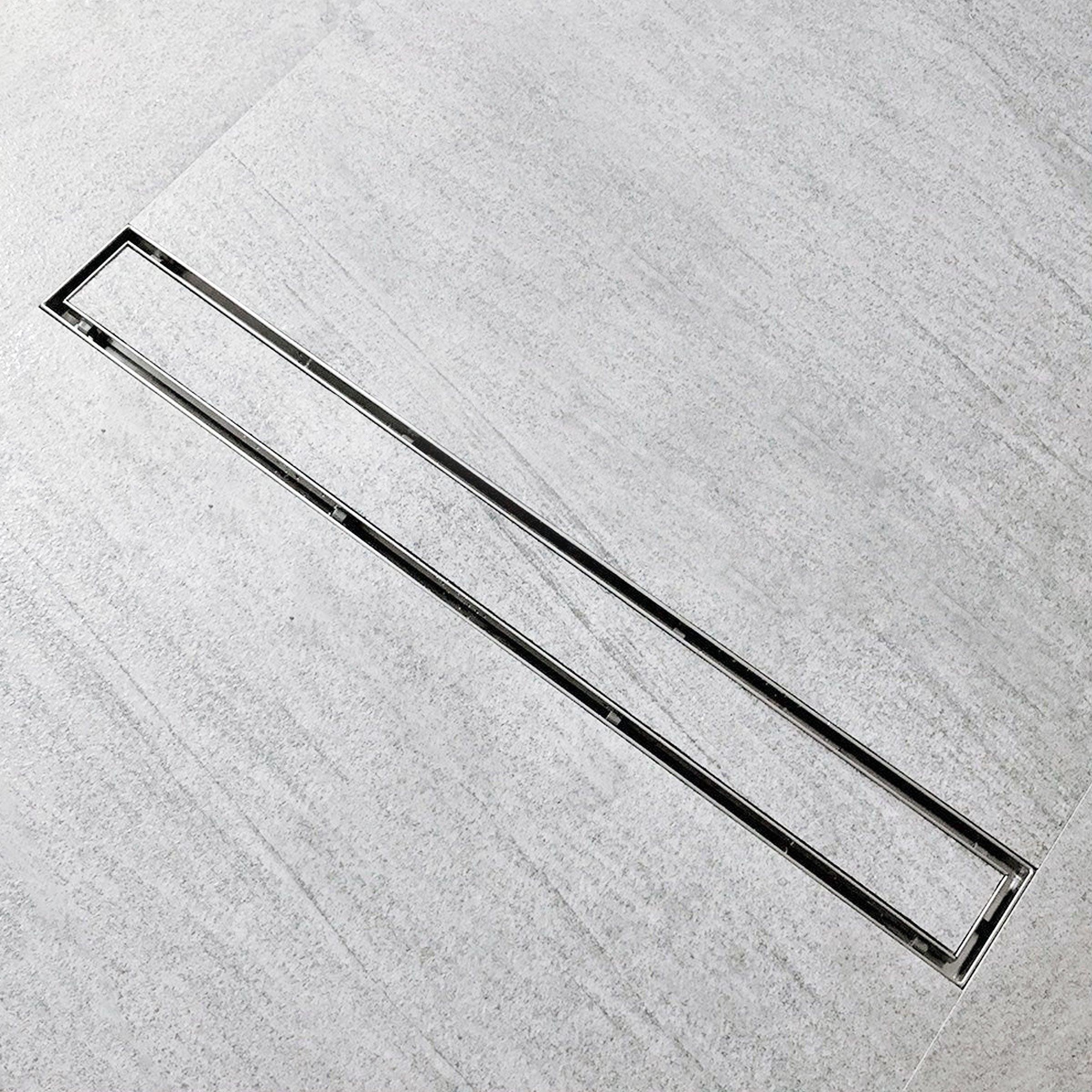 Tile Insert Shower Drain Channel (12 x 4 Inches) - LIPKA - Lipka Home