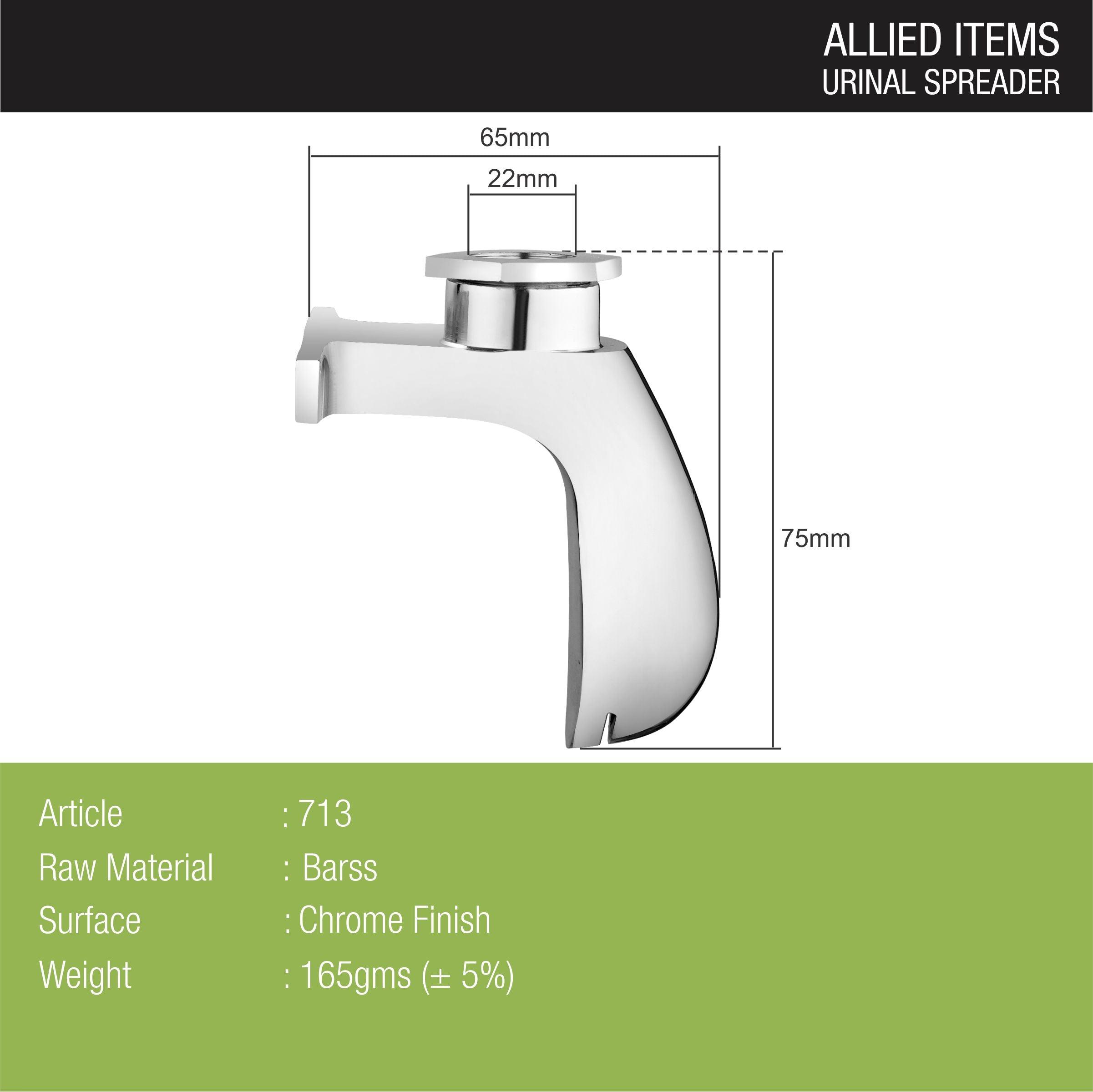 Urinal Spreader sizes and dimensions