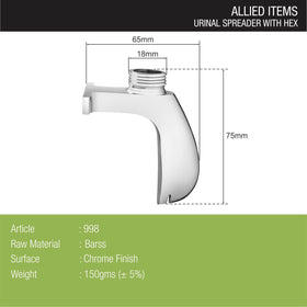 Urinal Spreader with Hex - LIPKA - Lipka Home