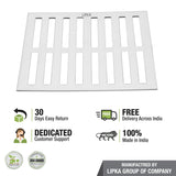 Vertical Commercial 304-Grade Floor Drain (12 x 12 Inches) - LIPKA