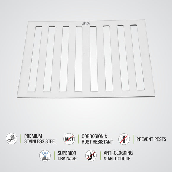 Vertical Grating Top (10 x 10 inches) - LIPKA - Lipka Home