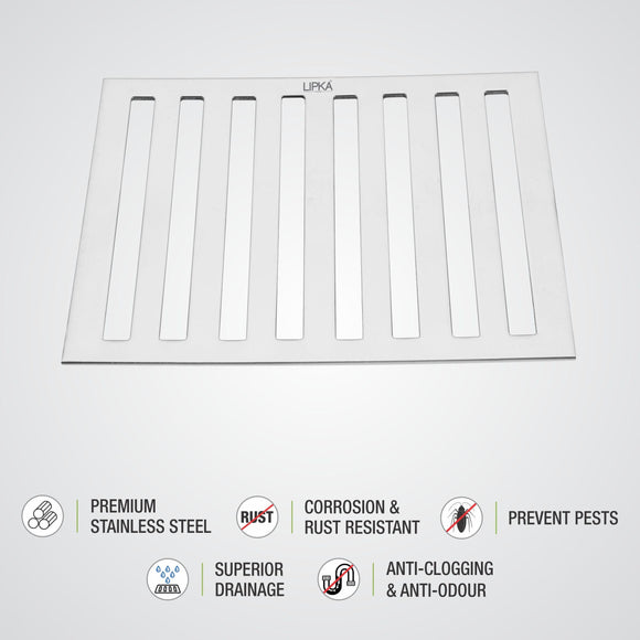 Vertical Grating Top (8 x 8 inches) - LIPKA - Lipka Home