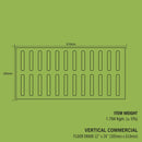Vertical Commercial 304-Grade Floor Drain (12 x 24 Inches) - LIPKA - Lipka Home