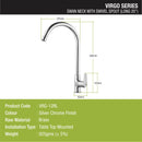 Virgo Swan Neck with Large (20 Inches) Round Swivel Spout Faucet - LIPKA - Lipka Home