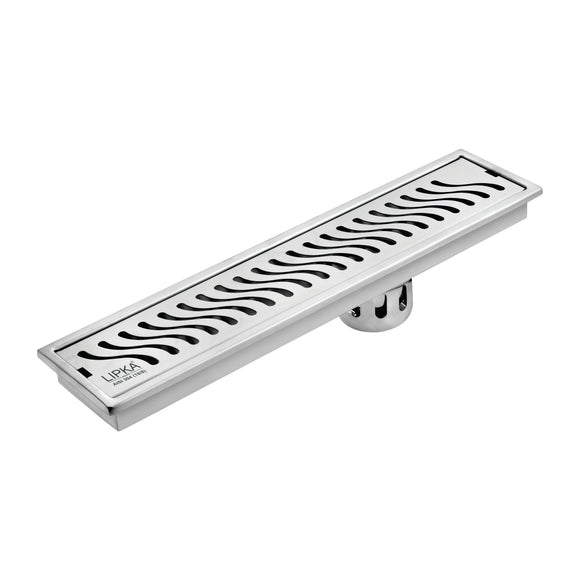 Wave Shower Drain Channel (36 x 5 Inches) - LIPKA - Lipka Home
