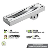 Wave Shower Drain Channel (48 x 3 Inches) - LIPKA