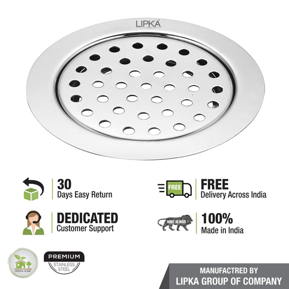 YU Round Floor Drain (5 inches) - LIPKA - Lipka Home