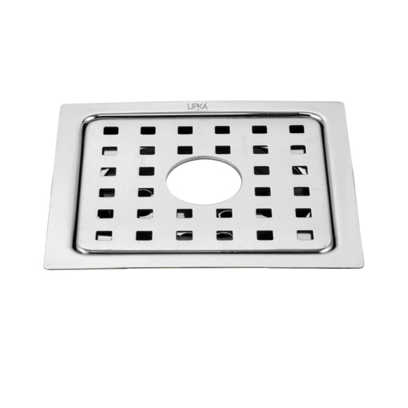 YU Square Floor Drain (5 x 5 Inches) with Hole - LIPKA - Lipka Home