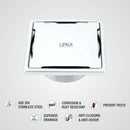 Yellow Exclusive Square Floor Drain (5 x 5 Inches) with Cockroach Trap - LIPKA - Lipka Home