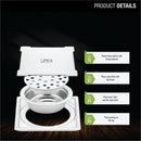 Yellow Exclusive Square Floor Drain (6 x 6 Inches) with Hole and Cockroach Trap - LIPKA - Lipka Home