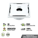 Yellow Exclusive Square Floor Drain (6 x 6 Inches) with Hole and Cockroach Trap - LIPKA - Lipka Home