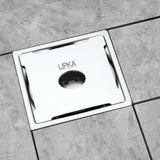 Yellow Exclusive Square Floor Drain (6 x 6 Inches) with Hole and Cockroach Trap lifestyle