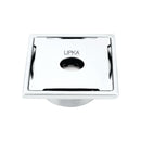 Yellow Exclusive Square Floor Drain (6 x 6 Inches) with Hole and Cockroach Trap - LIPKA - Lipka Home
