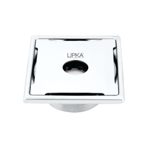 Yellow Exclusive Square Floor Drain (6 x 6 Inches) with Hole and Cockroach Trap - LIPKA - Lipka Home