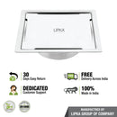 Yellow Exclusive Square Flat Cut Floor Drain (5 x 5 Inches) with Cockroach Trap - LIPKA - Lipka Home