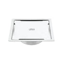 Yellow Exclusive Square Flat Cut Floor Drain (5 x 5 Inches) with Cockroach Trap - LIPKA - Lipka Home