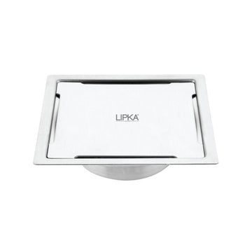 Yellow Exclusive Square Flat Cut Floor Drain (5 x 5 Inches) with Cockroach Trap - LIPKA - Lipka Home