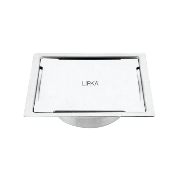 Yellow Exclusive Square Flat Cut Floor Drain (6 x 6 Inches) with Cockroach Trap - LIPKA - Lipka Home